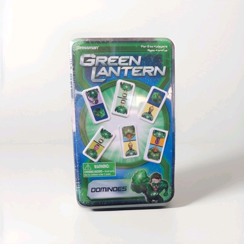 Green Lantern Dominoes, Pressman, Brand New Sealed